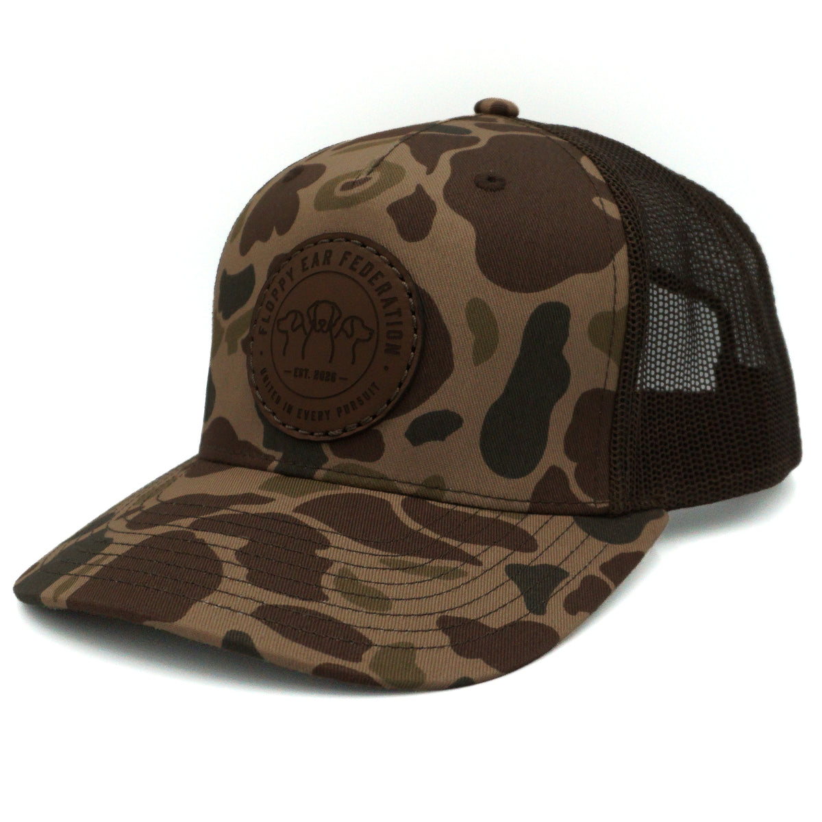The Federation Seal Camo Leather Patch Hat