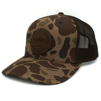 The Federation Seal Camo Leather Patch Hat
