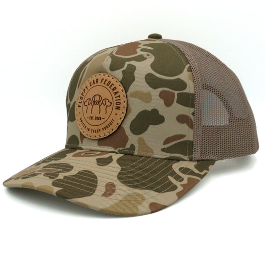 The Federation Seal Camo Leather Patch Hat
